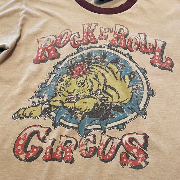 Vintage 90s Junk Food Rock N Roll Circus The Rolling Stones Tee Shirt Small - Picture 2 of 8